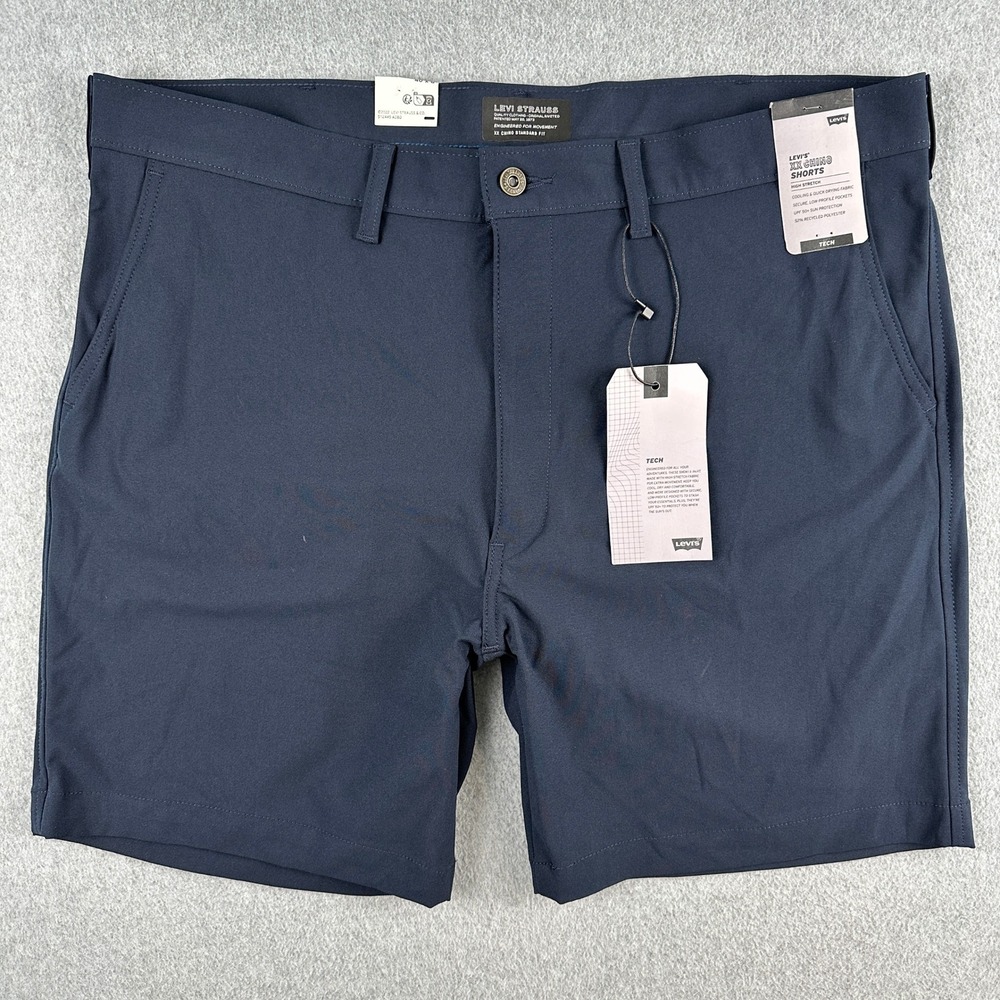 NEW Levi's Shorts Men's 40 Navy Blue XX Chino Tech Standard Fit High Stretch NWT